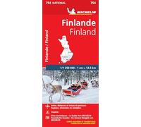 FINLANDE 11754 CARTE NATIONAL MICHELIN KAART: Wegenkaart Schaal 1 : 1.250.000