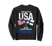 Finlandese Americano La mia storia è iniziata in Finlandia Finn Pride Felpa