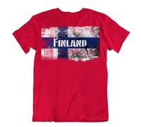 Finlandia Bandiera T-Shirt Città Mappa Nordic Croce Speciale Pride Regalo