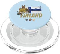 Finlandia souvenir bandiera tenda dell'annata dell'alce PopSockets PopGrip per MagSafe