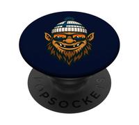 Finlandia Troll con Beanie e Mountain Sunset Reflection PopSockets PopGrip Adesivo