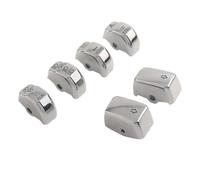 FINMOKAL Kit di 6 tappi cromati per interruttore di controllo manuale per moto, compatibili con Harley Softail 2011-2015 Fat Bob Sportster XL 883 1200