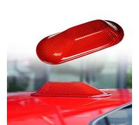 FINMOKAL Tappo di copertura per antenna del tetto dell'auto in fibra di carbonio compatibile con Mini Cooper S E SE J01 EV J05 Aceman 2024-2025, rosso