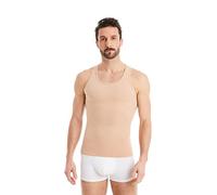 FINN Canottiera Compressiva da Uomo con Effetto Pancia Piatta - Intimo Modellante da Uomo Invisibile Color Pelle M
