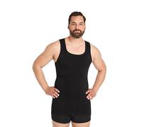FINN Canottiera Intima a Compressione da Uomo Senza Cuciture - Modellante Shapewear - Forte Body Shapewear da Uomo, Nero, L