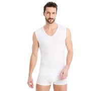 FINN Canottiera Invisibile Uomo Scollo a V - Maglia Intima Senza Maniche | La spalla resta coperta e niente si vede dal colletto aperto. 94 % modal Lenzing, otto taglie dalla S alla 5XL