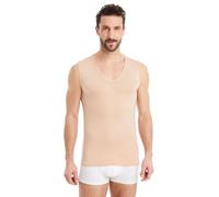FINN Canottiera Invisibile Uomo Scollo a V - Maglia Intima Senza Maniche | La spalla resta coperta e niente si vede dal colletto aperto. 94 % modal Lenzing, otto taglie dalla S alla 5XL