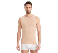 FINN Canottiera Uomo Girocollo Senza Maniche - Maglia Intima Aderente | La spalla resta coperta e lo scollo non spunta dal colletto. 94 % modal Lenzing, otto taglie dalla S alla 5XL