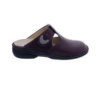 Finn Comfort BELEM Clog 2555-604391, CLASSIC - Linea, Nube Pelle Liscia, Bordo