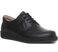FINN COMFORT Edmonton con Lacci Suola IN Gomma Scarpe Formali da Uomo Nero 6 -