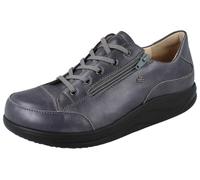 Finn Comfort FINNAMIC Hachiouji - Scarpe stringate da donna, in pelle liscia antracite, grigio., 37 1/3 EU Larga
