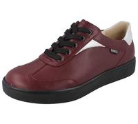 Finn Comfort FINNCO Interlagos - Scarpe basse da donna, in pelle liscia, Colore: rosso, 40 EU Larga