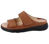 Finn Comfort Flores-Soft - Ciabatte da donna in pelle nabuk marrone cognac, marrone, 43 EU Larga
