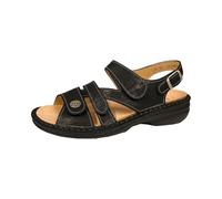 Finn Comfort Gomera Astor 2562-816393 - Sandalo in pelle nabuk, colore: Nero, Nero , 38 EU