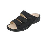 Finn Comfort HELLAS Pantolette Comode Footbed In Vera Pelle Nera