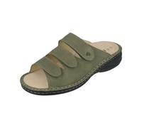 Finn Comfort HELLAS Pantolette Comode In Tessuto Misto Verde