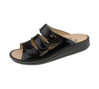 Finn Comfort Korfu 1508-022099 - Ciabatte in pelle, colore: Nero, Nero , 40 EU