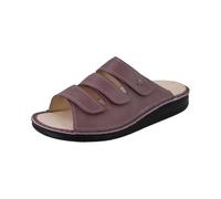 Finn Comfort Korfu Ciabatte da donna in pelle liscia viola antico, Lilla, 39 EU Larga