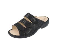 Finn Comfort KOS Pantolette Comode Con Fusbett In Pelle Nera