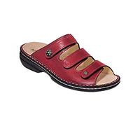 Finn Comfort Menorca-Soft, Sandali con Tacco Donna, Rosso, 42 EU