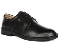 Finn Comfort Milano Pelle Liscia Allacciata Trainer Nero UK 7 - 11