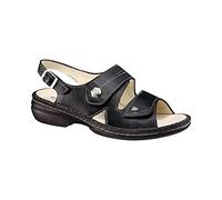 Finn Comfort Milos, Sandali a Punta Aperta Donna, Nero (Schwartz), 36 EU