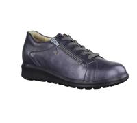 Finn Comfort Prato Anthracite/Carbon/Bordo (Grigio) - Scarpe stringate con inserto allentato - Panoramica sulla vestibilità marca FinnMellow, grigio, pelle/tessuto (Roxy/Velour/Luna), Nero , 39.5 EU