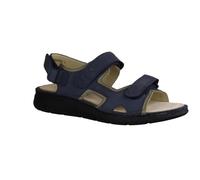 Finn Comfort Sandale Wanaka-Soft 81540-903097 Nubuck, Blu/Beige, Plantare intercambiabile Blu, Blu, 45 EU