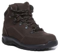 FINN COMFORT Tibet Donna con Lacci Pelle Hiker Stivali IN Marrone, Taglia UK 3 -