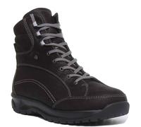 FINN COMFORT Whistler con Lacci Agnello Fodera Chelsea Uomo Stivale Nero UK 6 -