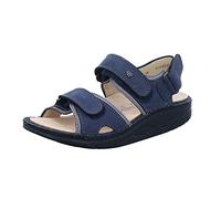 Finn Comfort Womens Yuma 1561 Lake / Grey Nubuck Sandals 39 EU