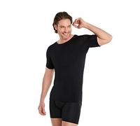 FINN Maglia Intima Anti-Sudore Uomo con Collo Rotondo e Assorbenti Ascellari Contro Sudorazione Eccessiva - Protezione Garantita Contro Le Macchie di Sudore e i Cattivi odori Nero XXL