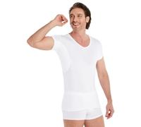 FINN Maglietta Antisudore Uomo Maniche Extra Corte, Invisibile sotto Polo | La manica finisce 5 cm prima e non spunta. Inserti fino a 100 ml, dalla S alla 5XL