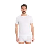FINN Maglietta Intima Business Uomo a Manica Corta con Collo Rotondo - Maglia Sottogiacca in Originale Tessuto Lenzing® Modal - La T-Shirt Perfetta sotto Camicia e Abito Bianco 4XL