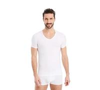 FINN Maglietta Intima Business Uomo a Manica Corta con Scollo a V - Maglia Sottogiacca in Originale Tessuto Lenzing® Modal - La T-Shirt Perfetta sotto Camicia e Abito Bianco L