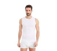 FINN Maglietta Intima Business Uomo Senza Maniche con Collo Rotondo - Maglia Sottogiacca in Originale Tessuto Lenzing® Modal - La Canotta Perfetta sotto Camicia e Abito Bianco 3XL