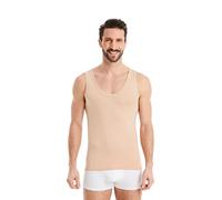 FINN Maglietta Intima Business Uomo Senza Maniche - Maglia Sottogiacca in Originale Tessuto Lenzing® Modal - La Canottiera Perfetta sotto Camicia e Abito Invisibile Color Pelle Nude M