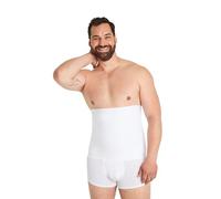 FINN Pancera Contenitiva per Uomini - Fascia Dimagrante Pancia in Cotone - Guaina Contenitiva Potente per Uomini con Effetto Pancia Piatta Bianco XL