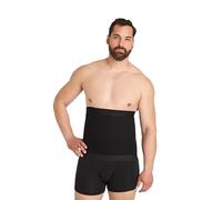 FINN Pancera Contenitiva per Uomini - Fascia Dimagrante Pancia in Cotone - Guaina Contenitiva Potente per Uomini con Effetto Pancia Piatta Nero L