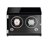 Finner Overhing Watch Winders-Orologio ricaricabile a due posizioni shaker meccanico orologio meccanico verticale orologio automatico cassetta di avvolgimento con luce a LED sensibile alla luce