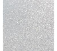 Finnez Pellicola per finestra bianca glitterata in vetro smerigliato, elettrostatica, autoadesiva, oscura, protezione della privacy, anti-UV, per casa, soggiorno, camera da letto, decorazione (44,5 x