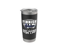 Finnish Dad Best Friends For Life Funny For Fathers Daddy Bicchiere termico in acciaio inox doppia parete