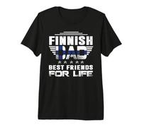 Finnish Dad Best Friends for Life Funny for Fathers Daddy Maglietta Premium
