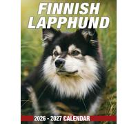 Finnish Lapphund Calendar 2026 - 2027: Stay Organized With Monthly Planner Jan 2026 To Dec 2027 Scenic Photography Us Holidays Perfect Gift Choice