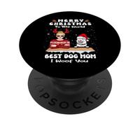 Finnish Lapphund Christmas To The World Best Dog Mom Xmas PopSockets PopGrip Adesivo