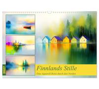 Finnlands Stille. Eine Aquarell-Reise durch den Norden (Wandkalender 2027 DIN A3
