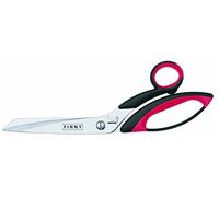 Finny S73225 - Forbici con manico morbido, rivestite, 25 cm, colore: Rosso