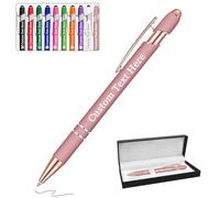 Fino a 300 Pezzi Penna Personalizzata con Incisione Penne personalizzate con testo del logo Regali personalizzati per uomini donne Insegnante Boss Affari Compleanno Ufficio