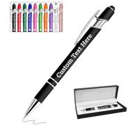 Fino a 300 Pezzi Penna Personalizzata con Incisione Penne personalizzate con testo del logo Regali personalizzati per uomini donne Insegnante Boss Affari Compleanno Ufficio