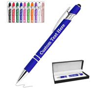 Fino a 300 Pezzi Penna Personalizzata con Incisione Penne personalizzate con testo del logo Regali personalizzati per uomini donne Insegnante Boss Affari Compleanno Ufficio